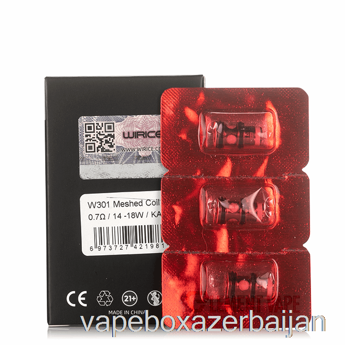 Vape Baku Hellvape x WIRICE Top Loading Replacement Coils 0.7ohm T3-01 Meshed Coils